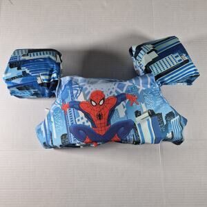 Spiderman Kids Swim Trainer Swim Vest Adjustable Floatation Device 30-55 Lb Blue